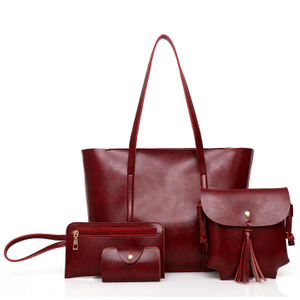 Bolso determinado de cuatro piezas de la cartera de la bolsa de mensajero de la PU del bolso de la nueva moda de la mujer al por mayor