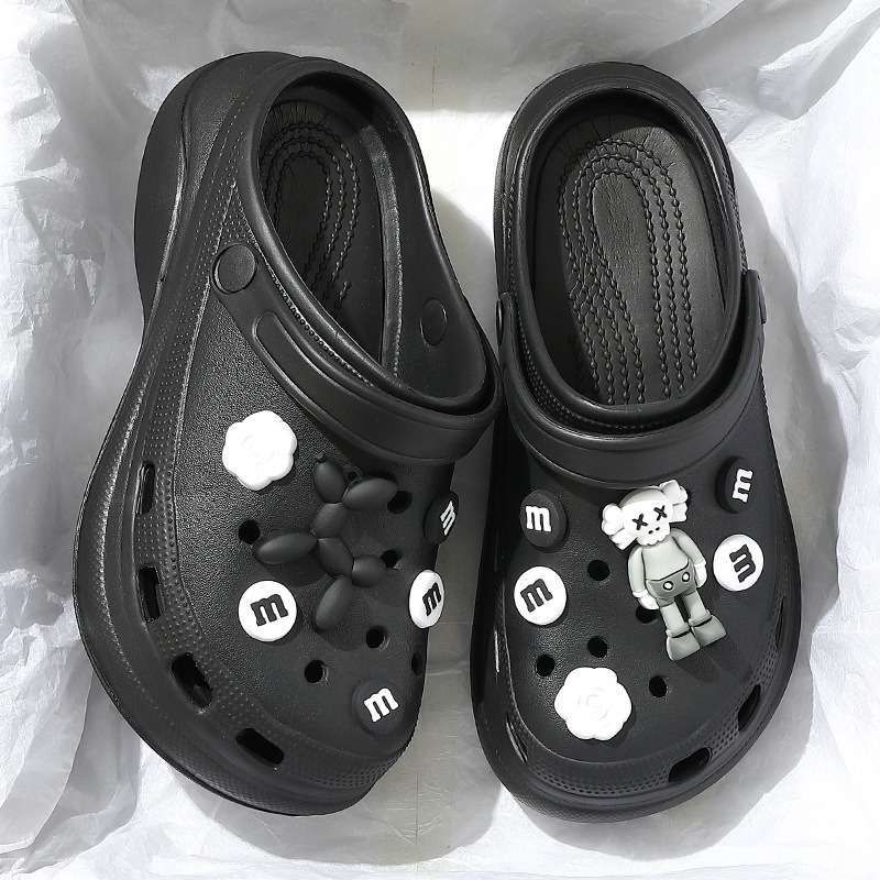 Zapatillas de mujer, sandalias de plataforma a la moda, zuecos al aire libre, diapositivas de playa, zapatillas suaves de alta calidad