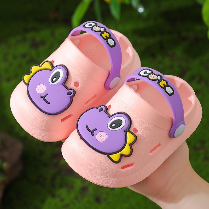 Zapatillas de dinosaurio para beb&eacute;, sandalias de verano para ni&ntilde;o y ni&ntilde;a, calzado ligero para jard&iacute;n, venta al por mayor