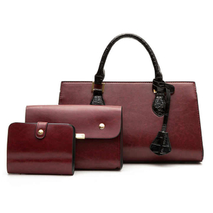 Conjunto de 3 piezas de bolso de mano para mujer, bolsos de hombro tipo bandolera de piel sintética de marca de lujo, bolso de mano