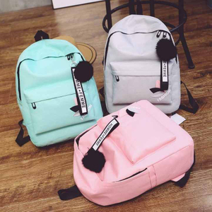 Mochila de lona Mochila para estudiantes Bolsas para niños al aire libre de gran capacidad Mochilas ligeras y finas de moda