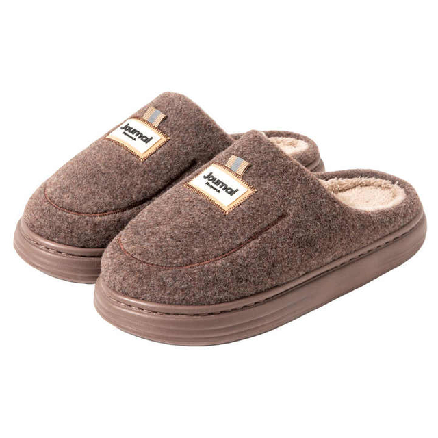 Zapatillas de casa para hombre, peludas, cálidas, de felpa, para interior, antideslizantes, para el hogar, novedad de 2023