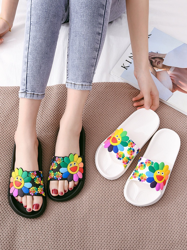 Zapatillas de playa Sandalias de plataforma Ni&ntilde;os Pisos casuales Chanclas Ni&ntilde;a Fuera de verano Hogar Ba&ntilde;o Zapatos de interior