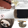 Animales Little Lindo suave y grueso Algodón Invierno Baño de perezoso Calidez zapatillas de peluche divertidos para hombres, mujeres y niños
