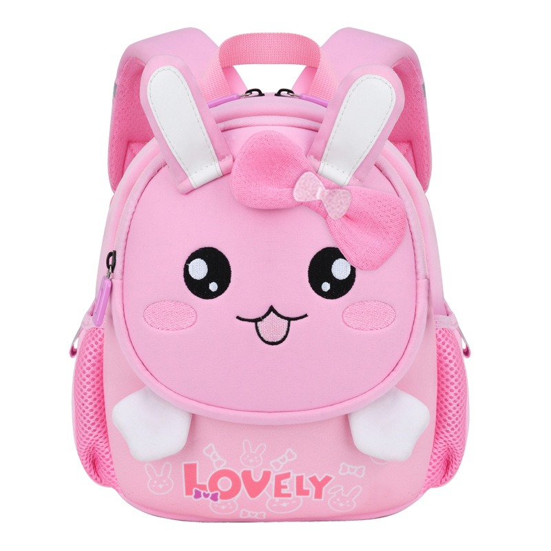 Mochila escolar para estudiantes de 5 a 12 a&ntilde;os, Unisex, con dibujos de Le&oacute;n y conejo, impermeable, para ni&ntilde;os