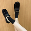 Zapatos de invierno para mujer, mocasines cortos de felpa para costura al aire libre, informales, sin cordones, con parte inferior antideslizante, mocasines planos cómodos para mujer