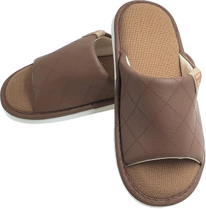 Zapatillas de cuero falso vintage ligeras - transpirable, unisex, uso minimalista en el hogar, no resbalón