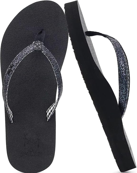 Chanclas de soporte de arco de las mujeres chanclas