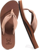 Chanclas para mujer con soporte de arco de sandalias de cuero con timón de timón de yoga para mujeres.