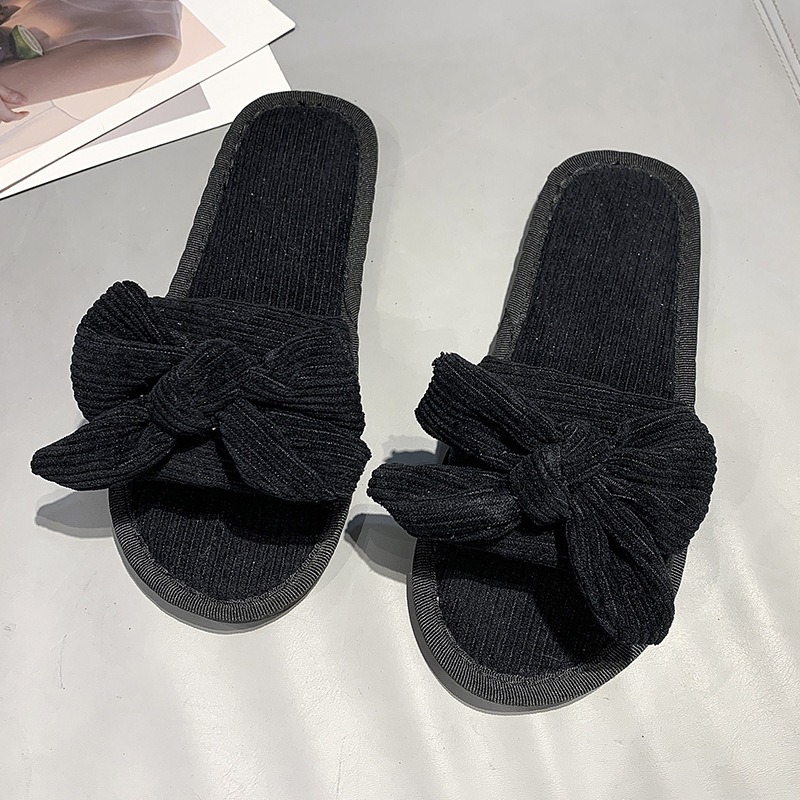 Los deslizadores planos del arco c&oacute;modo de la tendencia de la moda de las mujeres al por mayor de la primavera y del oto&ntilde;o se dirigen los deslizadores de la tela