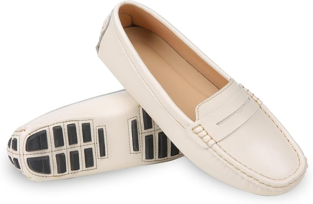 Mocasines para mujeres mocasins suave para caminar a caminata de la oficina de la oficina del centavo zapatos de la de centavo