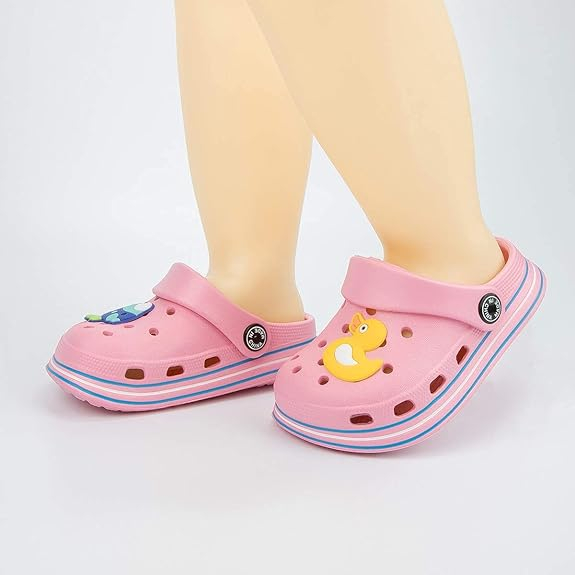 Sandalias de tobogán de verano para niños pequeños: zapatos de jardín transpirables y secos