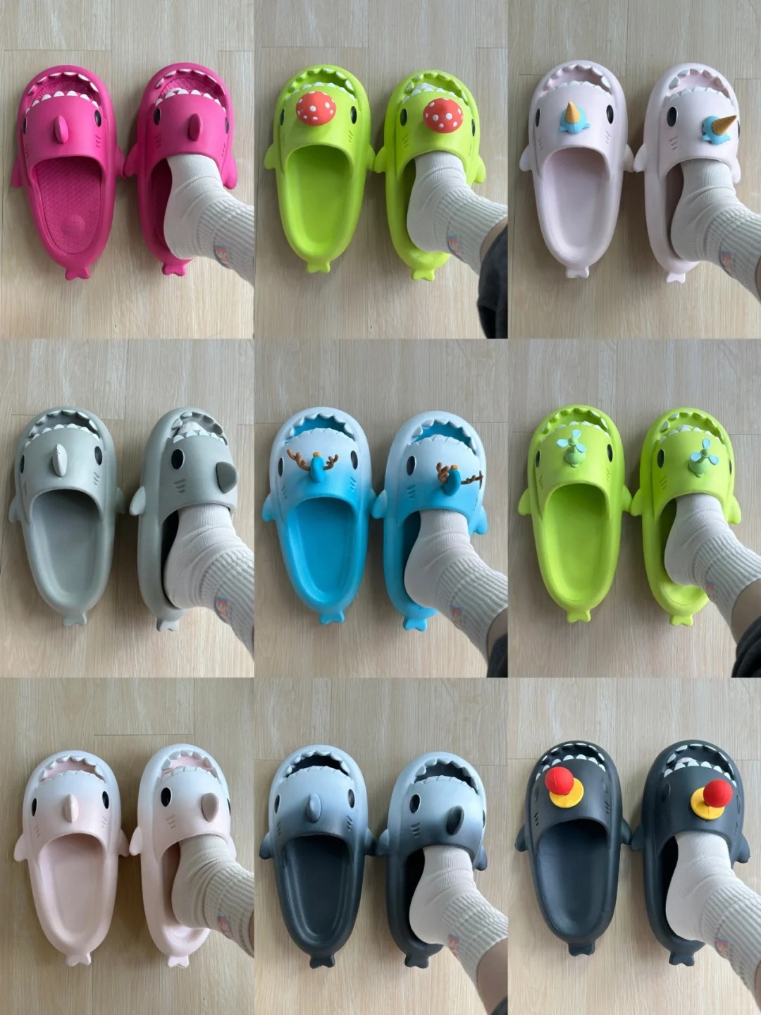 Hunde tus pies en la dicha: zapatillas de tiburón donde la comodidad de la nube se encuentra con un estilo juguetón