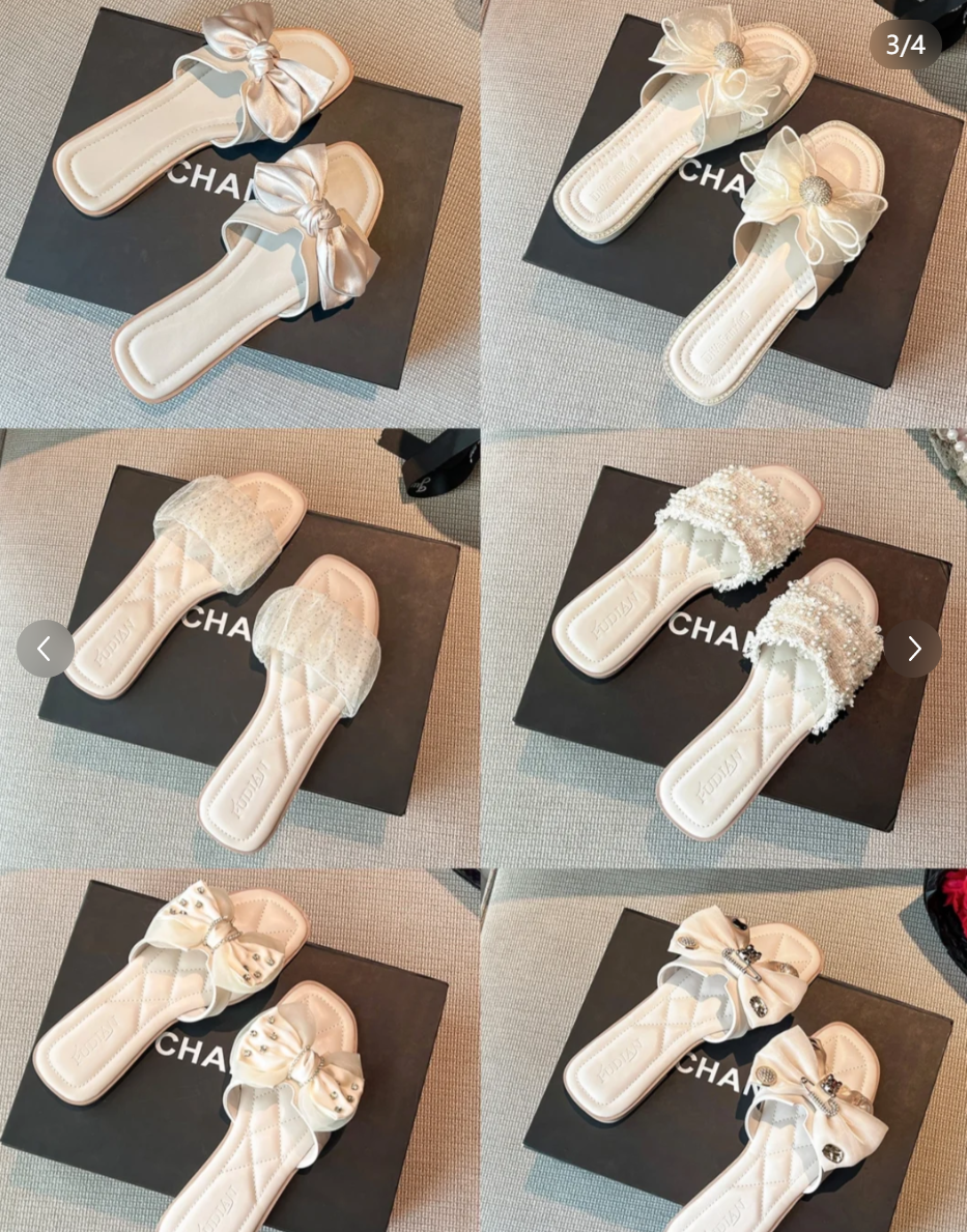 Nuevo dise&ntilde;ador de moda de verano para mujer, chanclas planas, sandalias con cadena doble, zapatillas para mujer, comodidad para la playa al aire libre, zapatos con punta abierta, perlas al por mayor