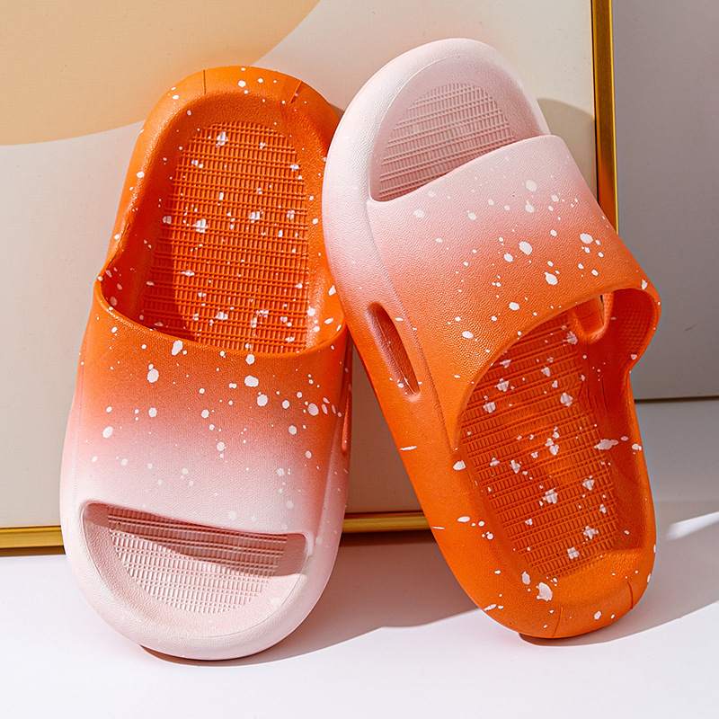 Zapatillas de verano para ni&ntilde;os, zapatillas informales con degradado de cielo, suaves, para el ba&ntilde;o, antideslizantes, para ni&ntilde;as y ni&ntilde;os