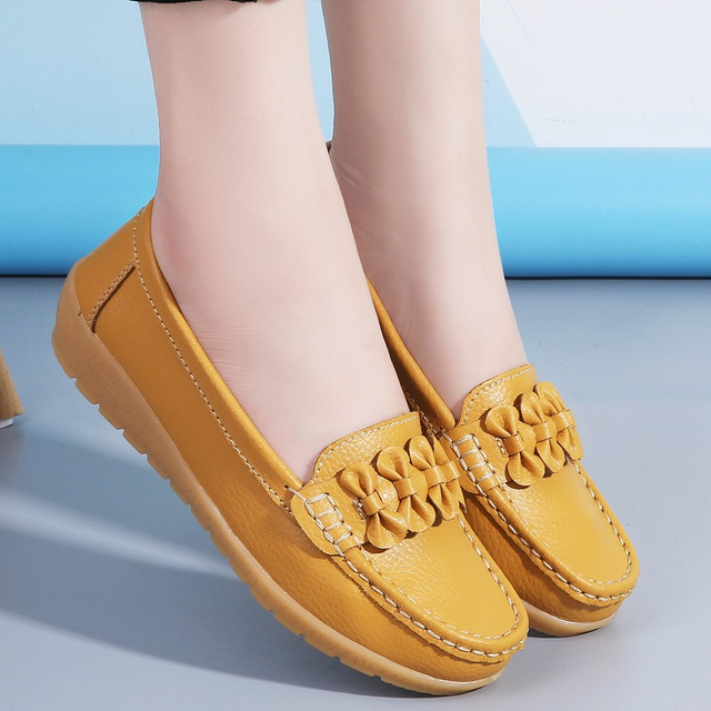 Mocasines de conducción ligeros de cuero genuino cómodos e informales para mujer moda clásica Penny señoras mocasines de conducción zapatos planos