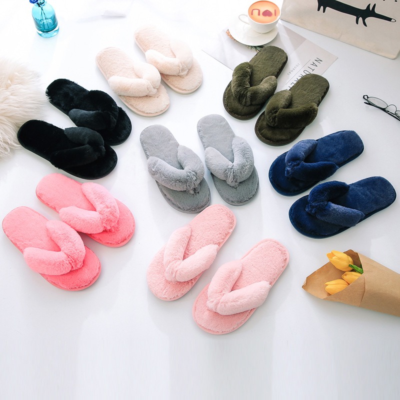 Chanclas de piel sint&eacute;tica,Chanclas planas,Chanclas de mujer,Chanclas de invierno,Zapatillas de casa de invierno