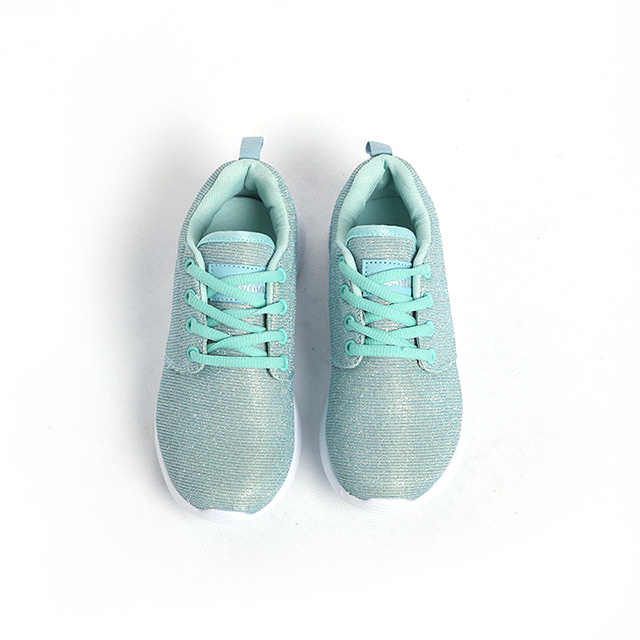 Cuarto de encaje clásico diseño brillante nuevo brillo material alto zapatos casuales zapatos zapatillas zapatos ligero peso md suave eva suela dama zapatos