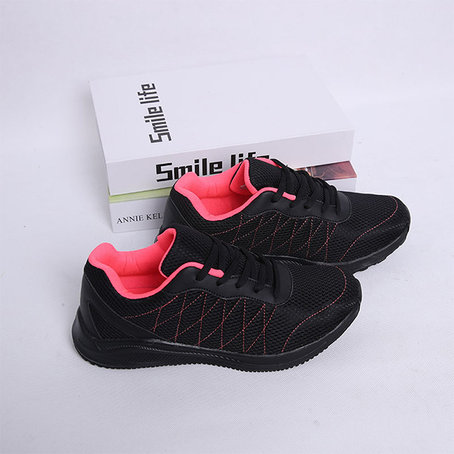 Super luz encaje encima de zapatos casuales zapatos zapatos zapatos zapatos de entrenador peso ligero MD Soft Eva Sole adulto Tamaño con bordado