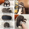 Animales Little Lindo suave y grueso Algodón Invierno Baño de perezoso Calidez zapatillas de peluche divertidos para hombres, mujeres y niños