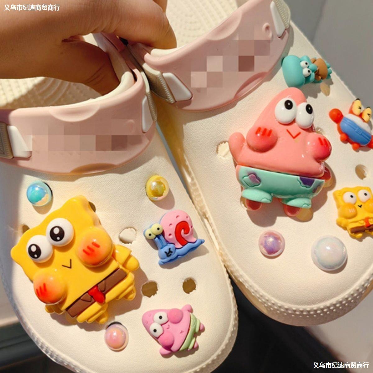 Amuletos de zuecos de dibujos animados en 3d, amuletos de zuecos, accesorios DIY, amuletos de zuecos lindos, amuletos de zuecos al por mayor, amuletos de zuecos m&aacute;s vendidos