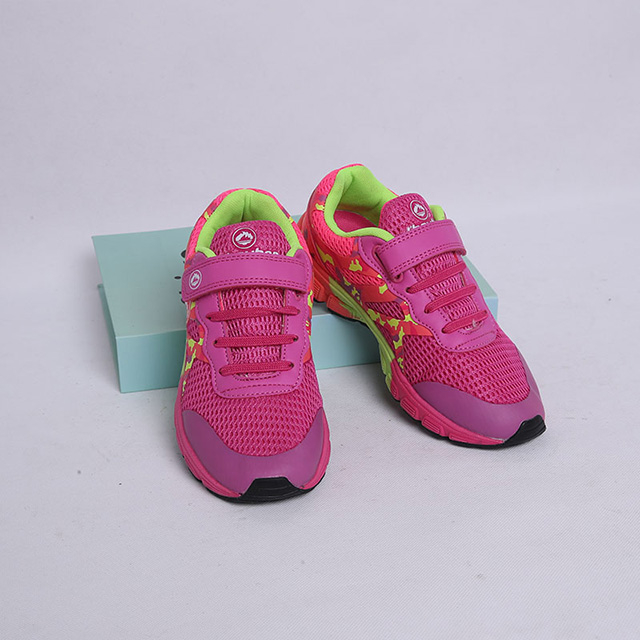 Fábrica Venta caliente Velcro Up Fresco Brillante Mul Color Superior y Sole Girl Zapatillas para caminar Casual Zapatillas Zapatos Zapatos de entrenador Zapatos deportivos Zapatillas de correr