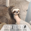 Animales Little Lindo suave y grueso Algodón Invierno Baño de perezoso Calidez zapatillas de peluche divertidos para hombres, mujeres y niños
