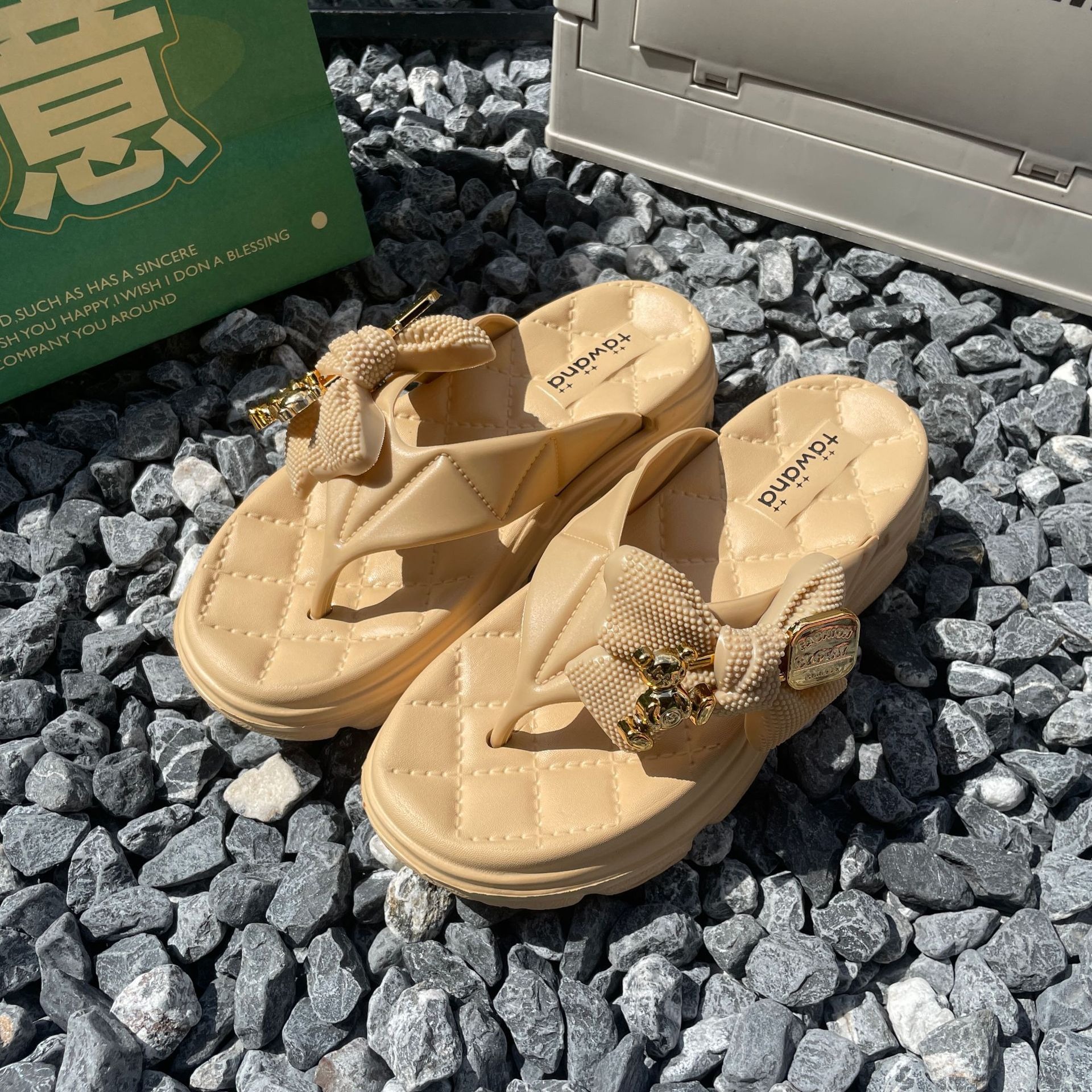 Zapatillas de verano para mujer, chanclas de playa de arena, zapatillas de plataforma para mujer, sandalias para exteriores, sandalias junto al mar