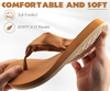 Flip Flip Flip Womens con Soporte de arco Colloso de yoga Mation Sandalias de cuero tango para damas Slip en la playa de verano caminando