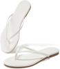 Sandalias de chanclas para mujeres, zapatillas de cuero de moda de verano, livianas y cómodas sandalias de playa se deslizan en el taller de vestir plana 6-10