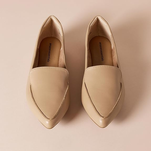 Mujeres esenciales para mujeres Folefer Flat Business Casual Dress Zapatos 2025 Moda de cuero de moda para mujeres y deslizamientos