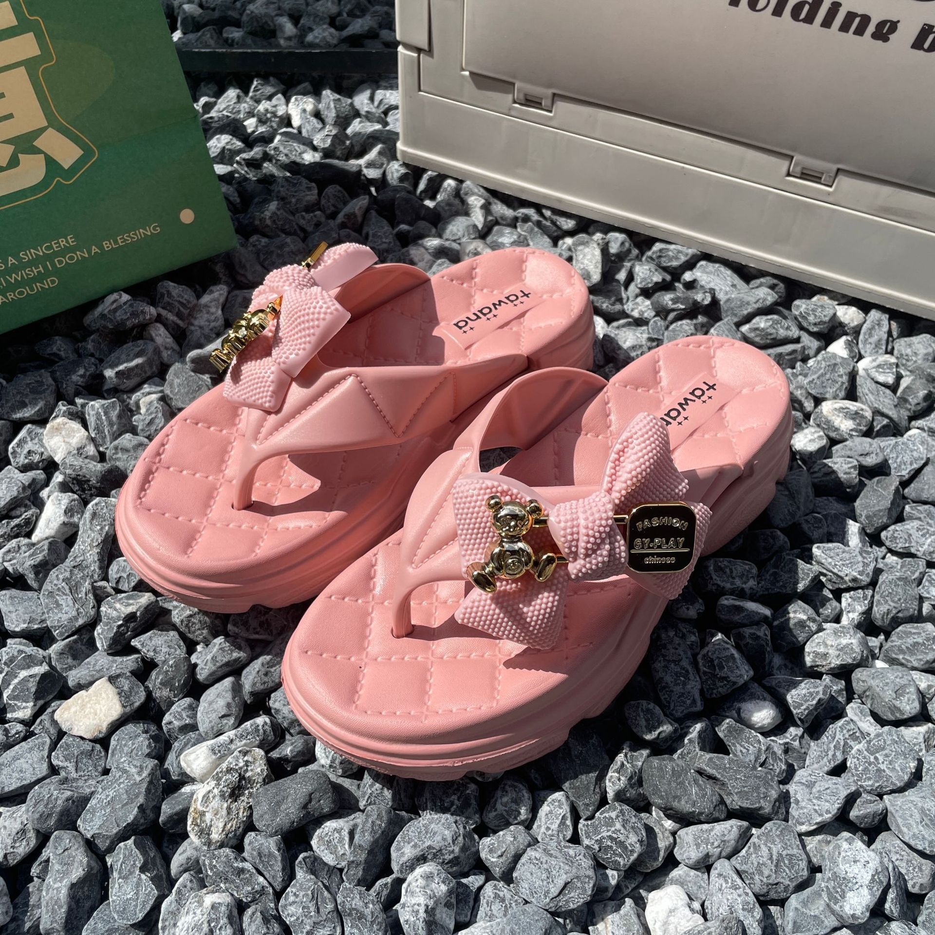 Zapatillas de verano para mujer, chanclas de playa de arena, zapatillas de plataforma para mujer, sandalias para exteriores, sandalias junto al mar