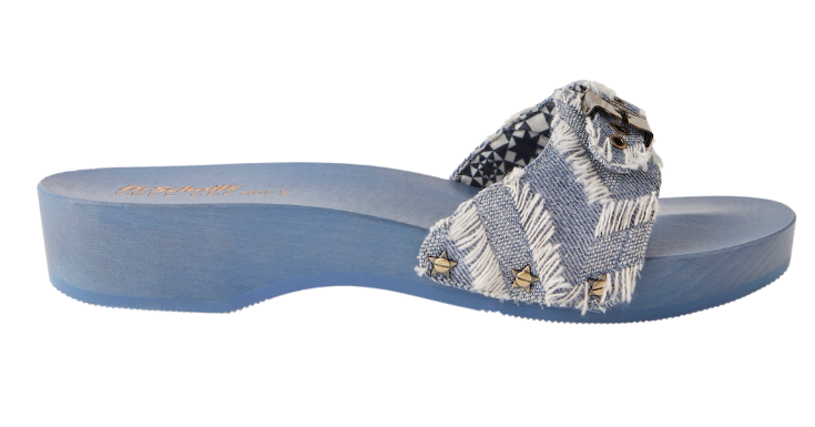 Sandalia plana Monika con banda en H para mujer