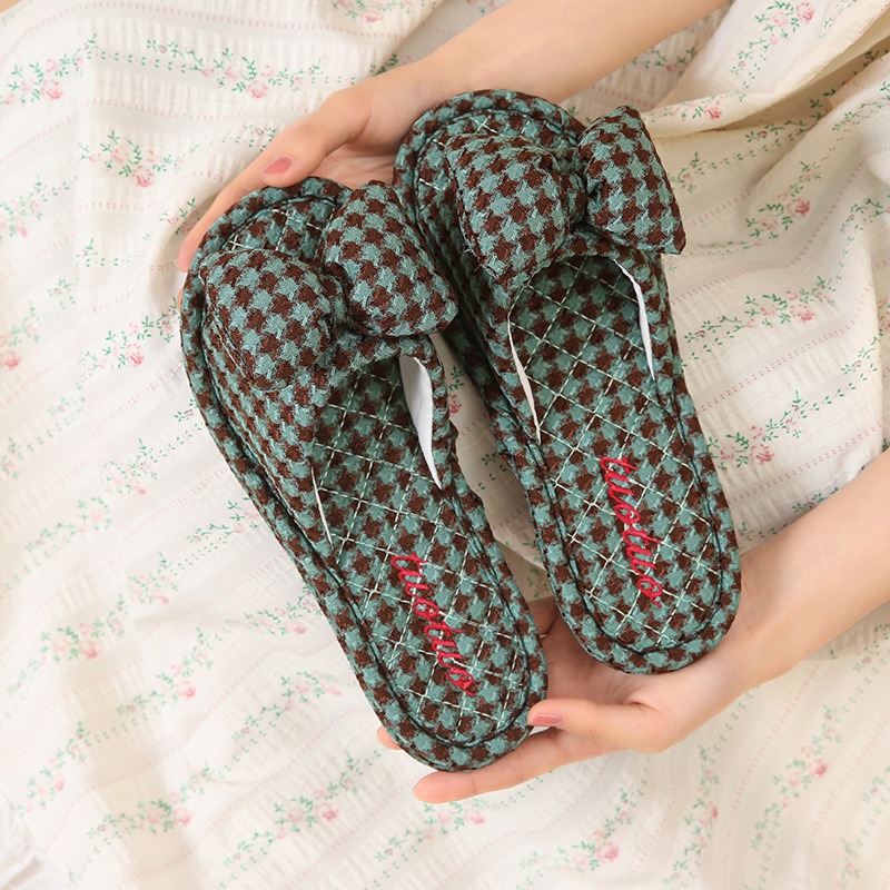 Zapatillas de lino de verano para mujer,Zapatillas de lino casuales,Zapatillas de lino c&oacute;modas,Zapatillas de lino de arco,Zapatillas de lino de interior