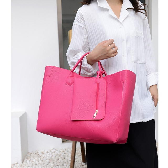 Bolsos de mano sencillos de gran capacidad para mujer, bolso de viaje de compras de un solo hombro, tendencia de diseñador de lujo, ocio 