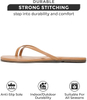 Flip Flip Flip Footwear para mujeres: espuma de memoria y esenciales livianos Sandalias planas de verano cómodas sandalias de verano para mujeres 2025