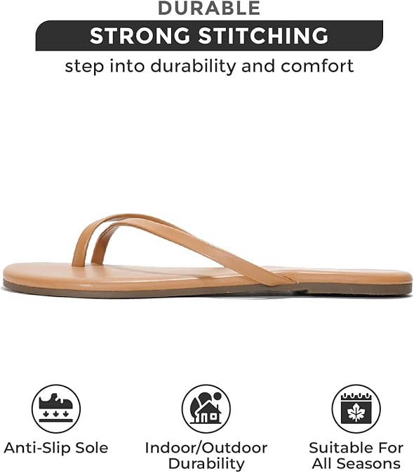 Flip Flip Flip Footwear para mujeres: espuma de memoria y esenciales livianos Sandalias planas de verano cómodas sandalias de verano para mujeres 2025