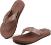 Flip Flip Flip Womens con Soporte de arco Colloso de yoga Mation Sandalias de cuero tango para damas Slip en la playa de verano caminando