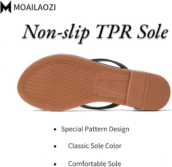 Sandalias de chanclas para mujeres, zapatillas de cuero de moda de verano, livianas y cómodas sandalias de playa se deslizan en el taller de vestir plana 6-10