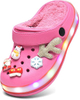 CULPAS DE PITURAS DE PIRA CONDUCA Niños Sandalias Fuzzy Light Up Sandals Biños Niños Garden Tobas de caricaturas de jardín invernales