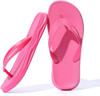 Flip Flip Flip Cojín cómodos Slip Slip on Beach Thong Sandals para mujeres sin deslizamiento