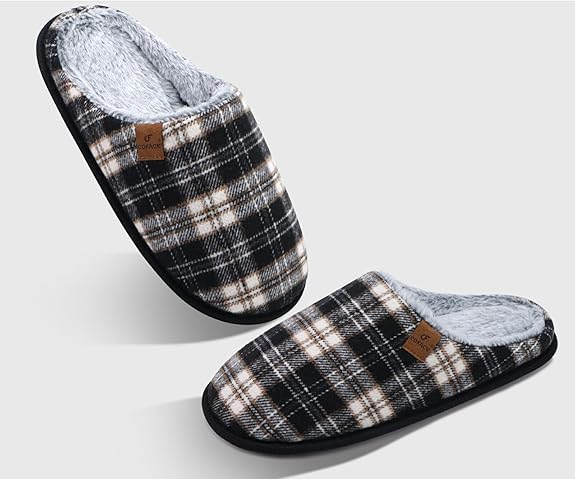 Zapatos de casa cálidos acogedores, suela de goma, deslizamiento para hombres y mujeres, tamaños 4-15