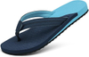 Chanclas de dos tonos para mujeres con sandalias de tanga de tía de playa de la playa al aire libre