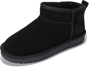 Project Cloud Botines de Piel para Mujer - Resistentes al Agua con Plantilla Memory Foam Botas de Invierno para Mujer - Zapatos de Tendencia y Botines Cómodos de Mujer (Hippy)