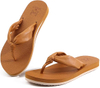 Flip Flip Flip Womens con Soporte de arco Colloso de yoga Mation Sandalias de cuero tango para damas Slip en la playa de verano caminando