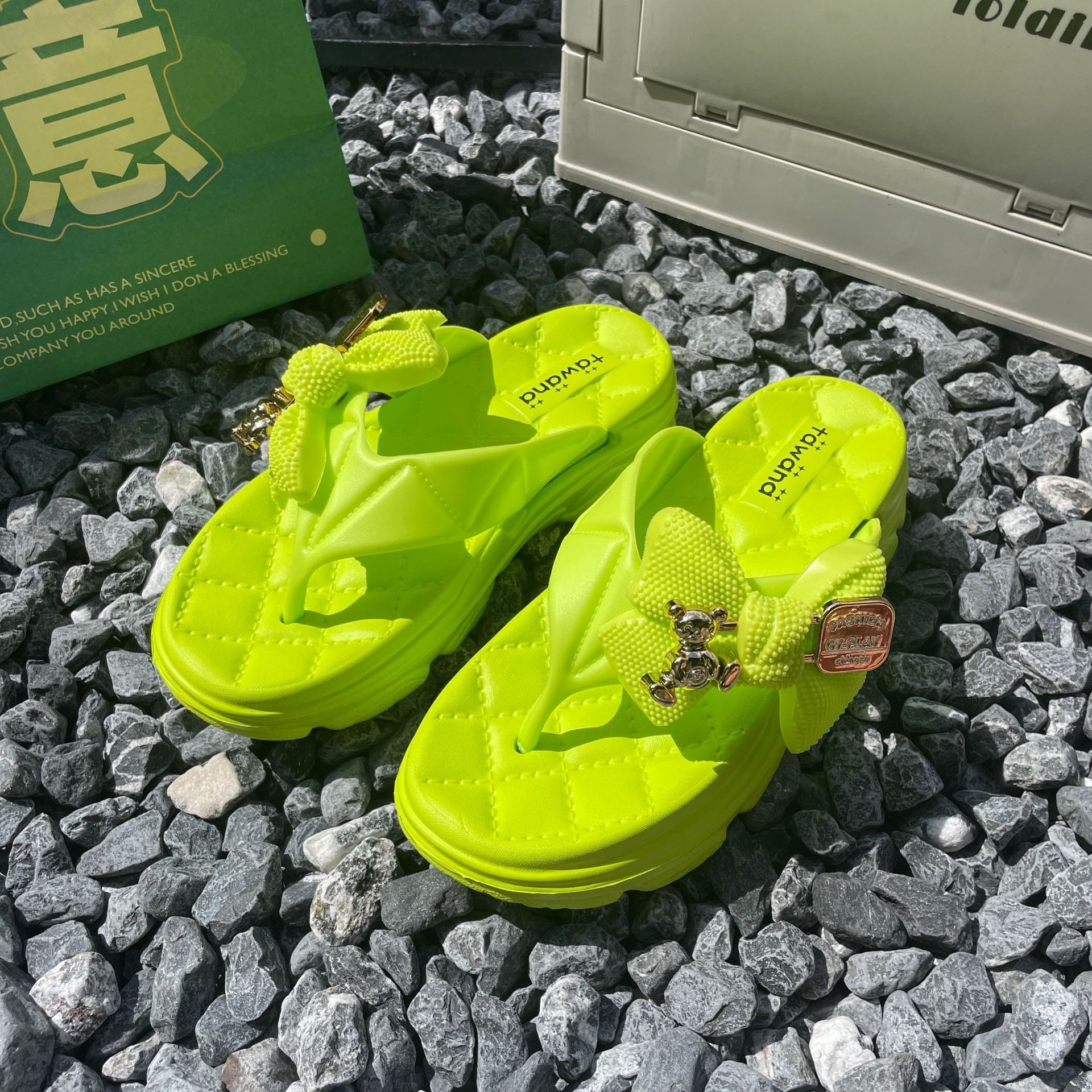 Zapatillas de verano para mujer, chanclas de playa de arena, zapatillas de plataforma para mujer, sandalias para exteriores, sandalias junto al mar