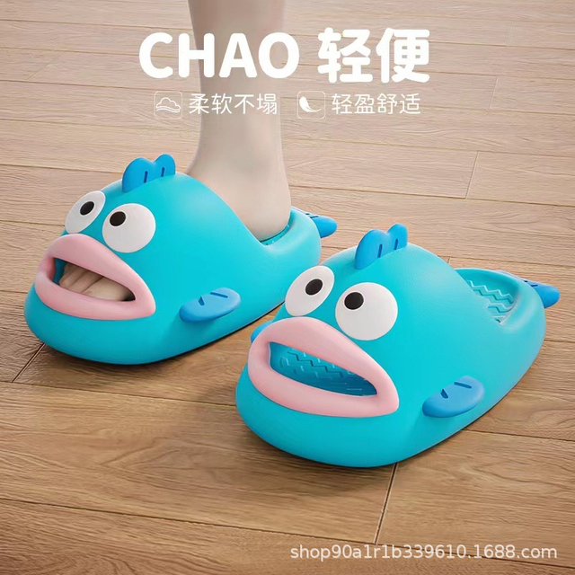  Zapatillas de verano con dibujos de peces, pez payaso, animales, zapatos de playa para mujer, chanclas de dibujos animados