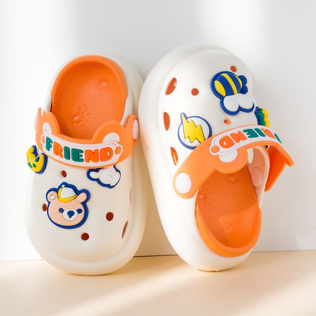 Zapatos para jardín para niños, sandalias de playa con dibujos animados bonitos, zapatillas de verano para bebés, zapatillas suaves para niños al aire libre