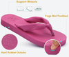Flip Flip Fols para mujeres con arco de apoyo Mat de yoga Cómoda playa de verano Caminata Sandalias de cojín se deslizan en interiores al aire libre