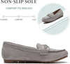 Zapatos de mocasines anchos para mujeres zapatos lindos elegantes zapatos de trabajo de comodidad